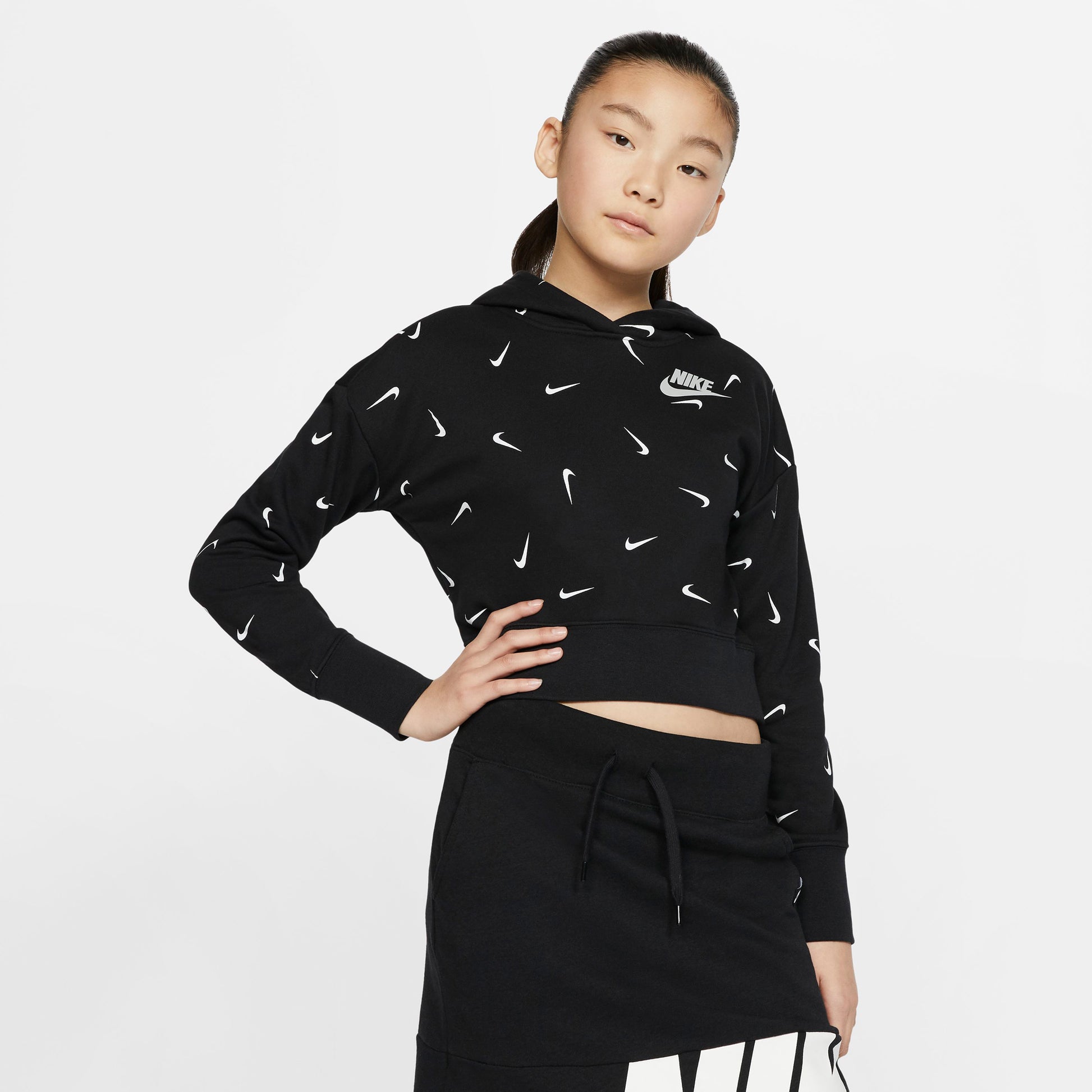Sportswear Cropped French Terry Hættetrøje