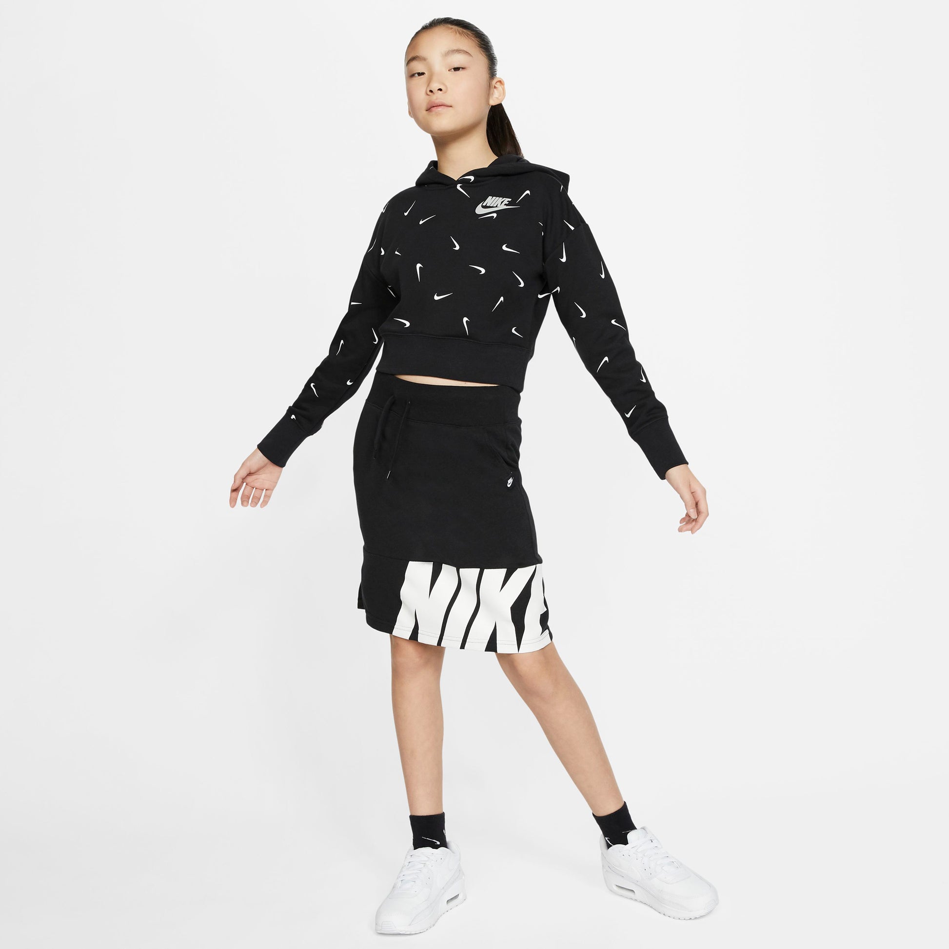 Sportswear Cropped French Terry Hættetrøje