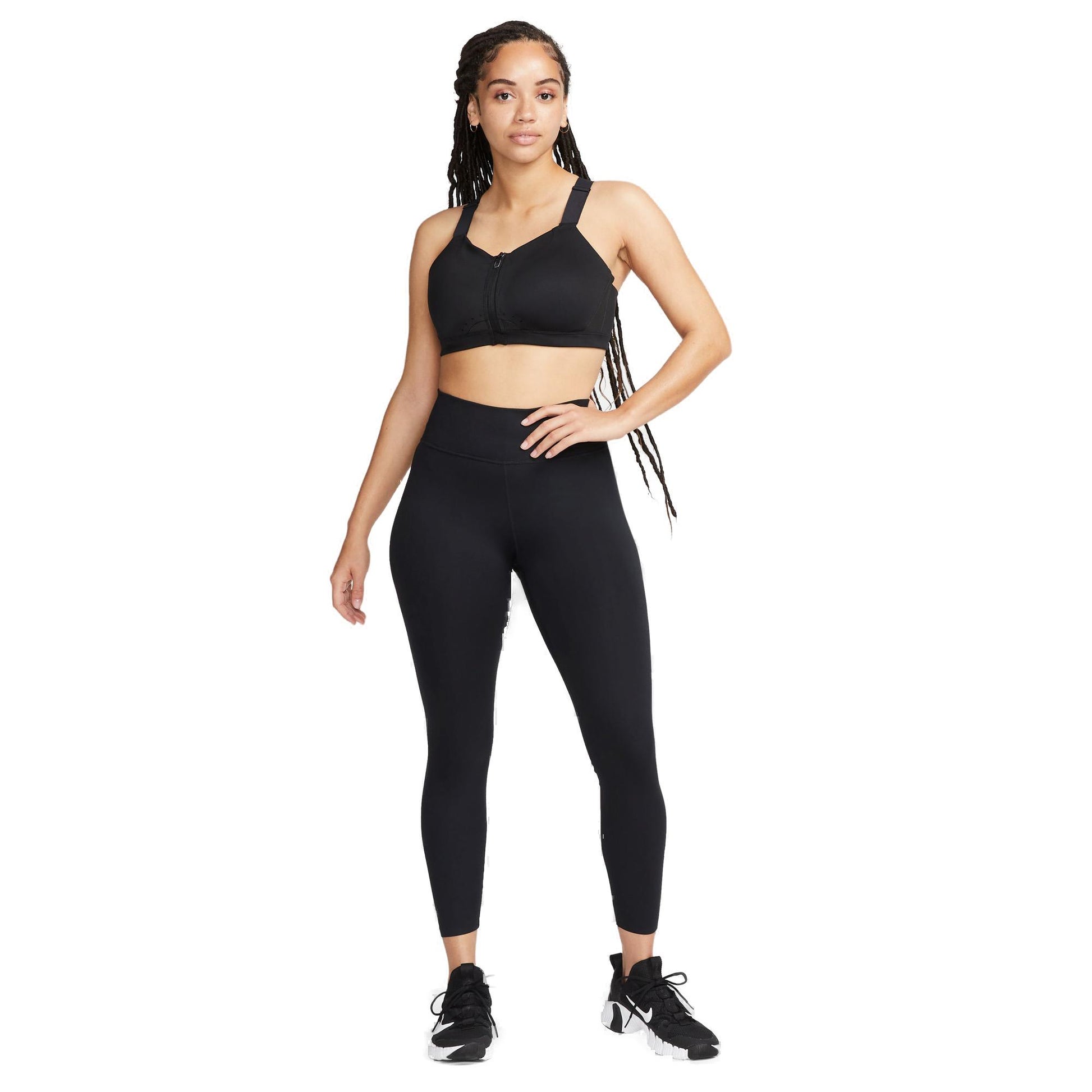 Dri-FIT Alpha-High-Support Padded Zip-Front sports bh