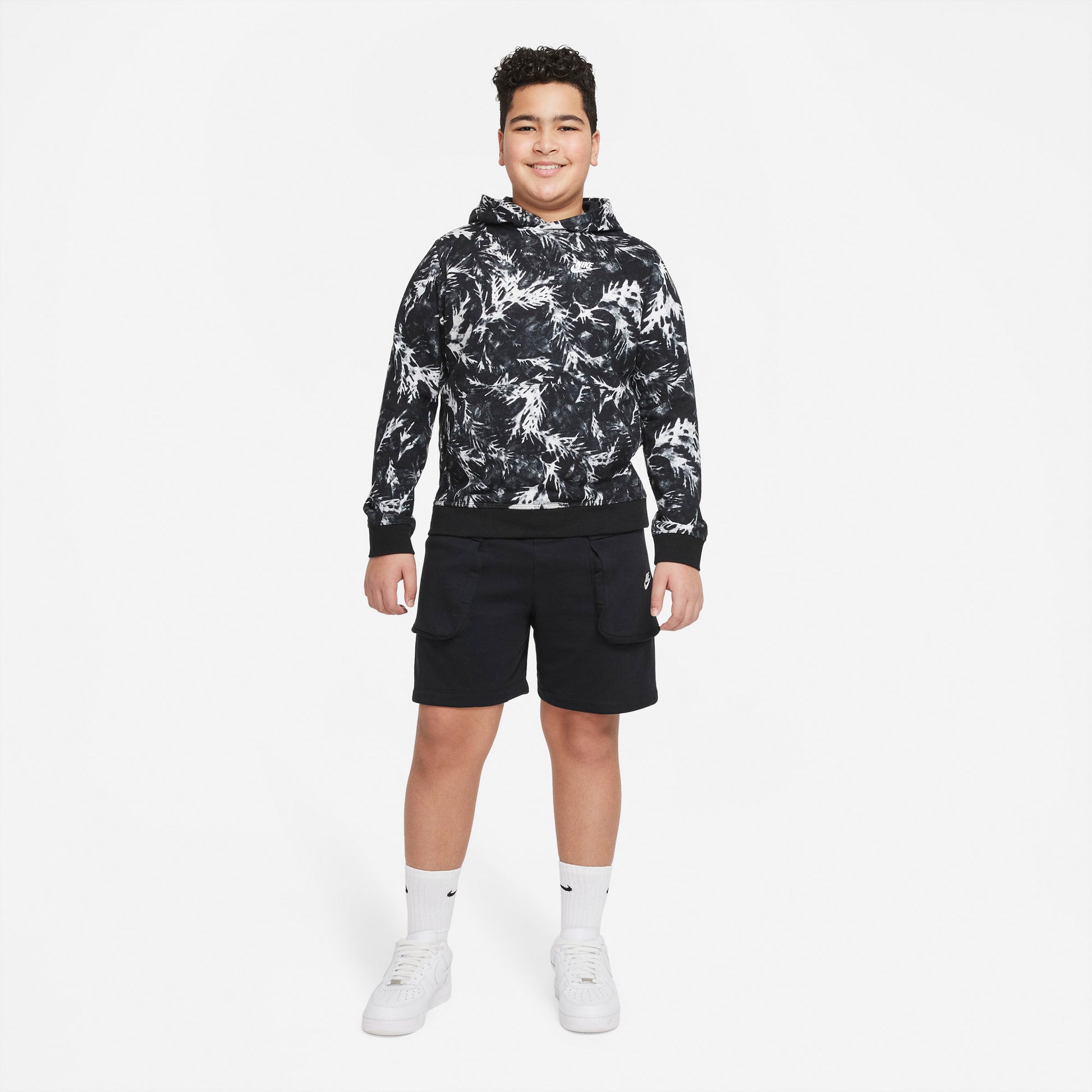 Sportswear Printed French Terry hættetrøje