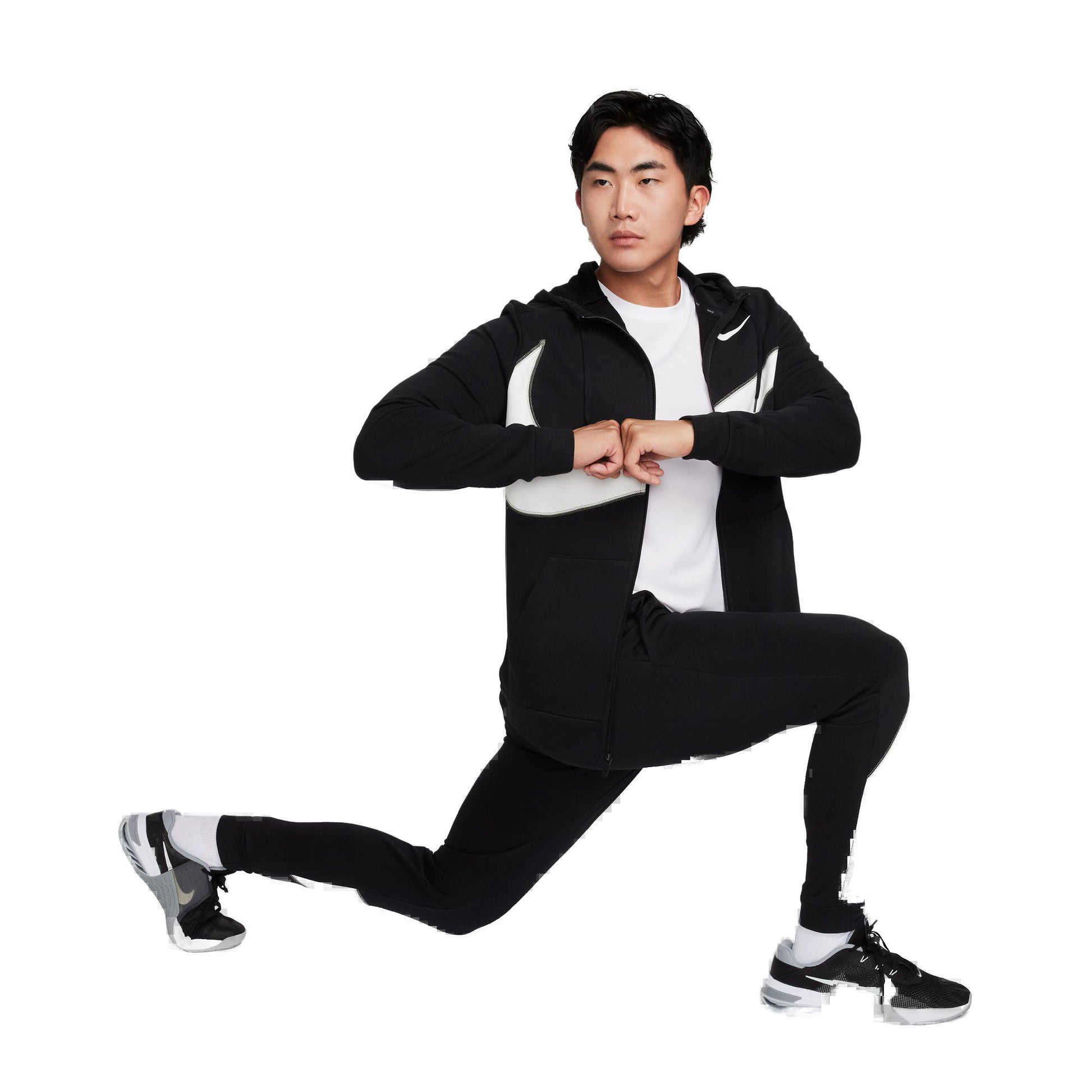 Dri-FIT Fleece Full-Zip Fitness hættetrøje