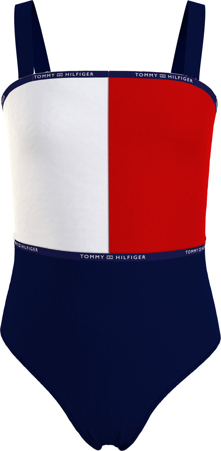 Colour-Blocked One-Piece badedragt