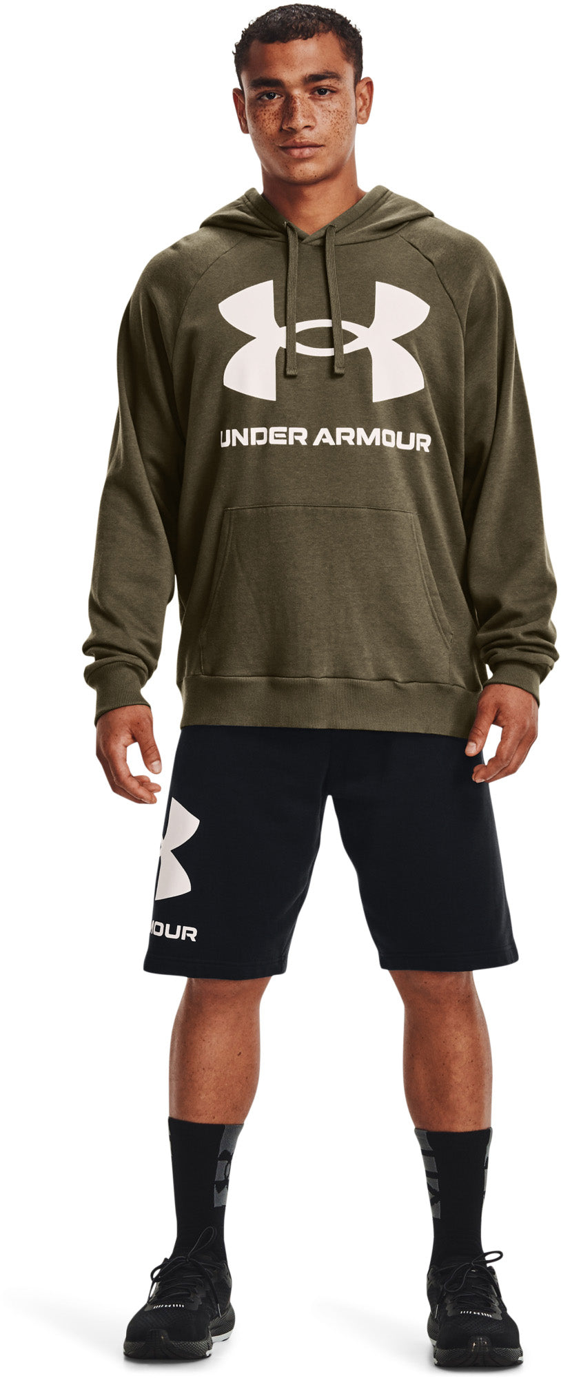 Rival Fleece Big Logo hættetrøje